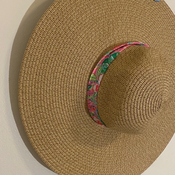 NWT Lilly Pulitzer GWP Straw Sun Hat Journey to the Jungle - Picture 2 of 7